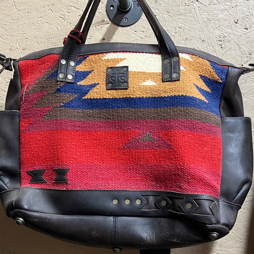 STS Ranchwear Southwestern Wool Tote